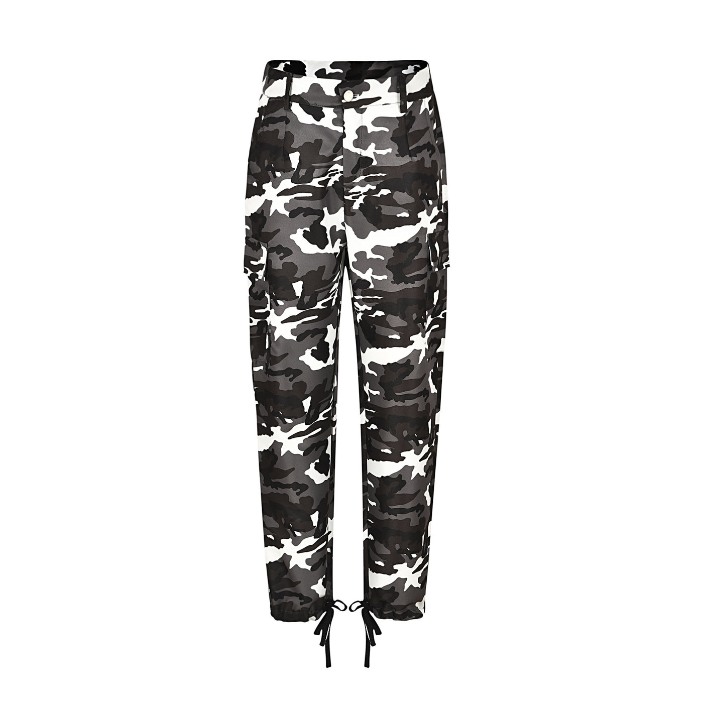 Camouflage Print Cargo Trousers Casual Trousers