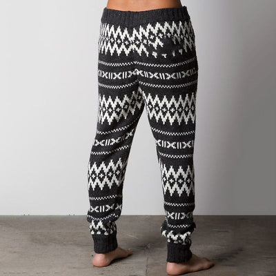 Knit Trousers Explosive Style Striped Wool Trousers Fashion Men's Trousers
