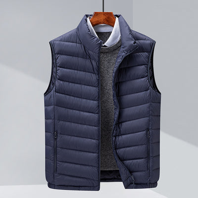 Men's Casual Vest Stand-up Collar Thermal Vest