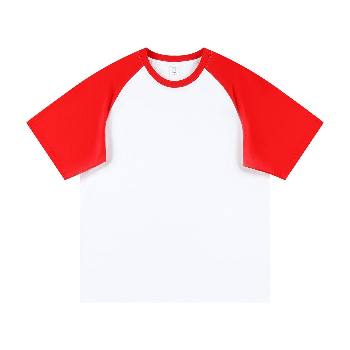 Summer 230g Contrast Color Raglan Sleeve T-shirt Men