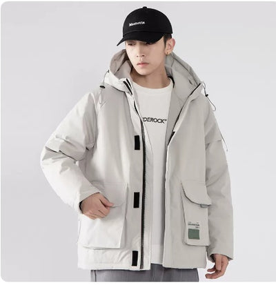 Cloth Embroidered Tooling Down Jacket