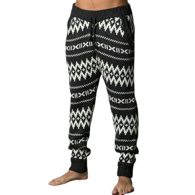 Knit Trousers Explosive Style Striped Wool Trousers Fashion Men's Trousers